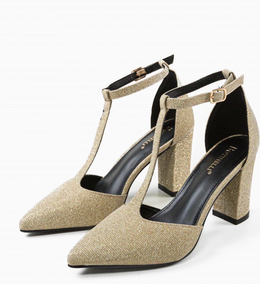 Pantofi dama Select Aurii - Img 2