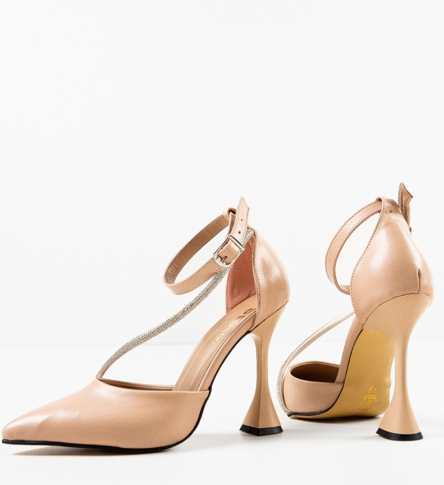 Pantofi dama Seray Bej - Img 12