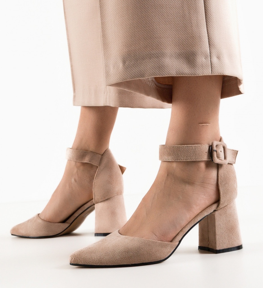 Pantofi dama Shard Bej - Img 4