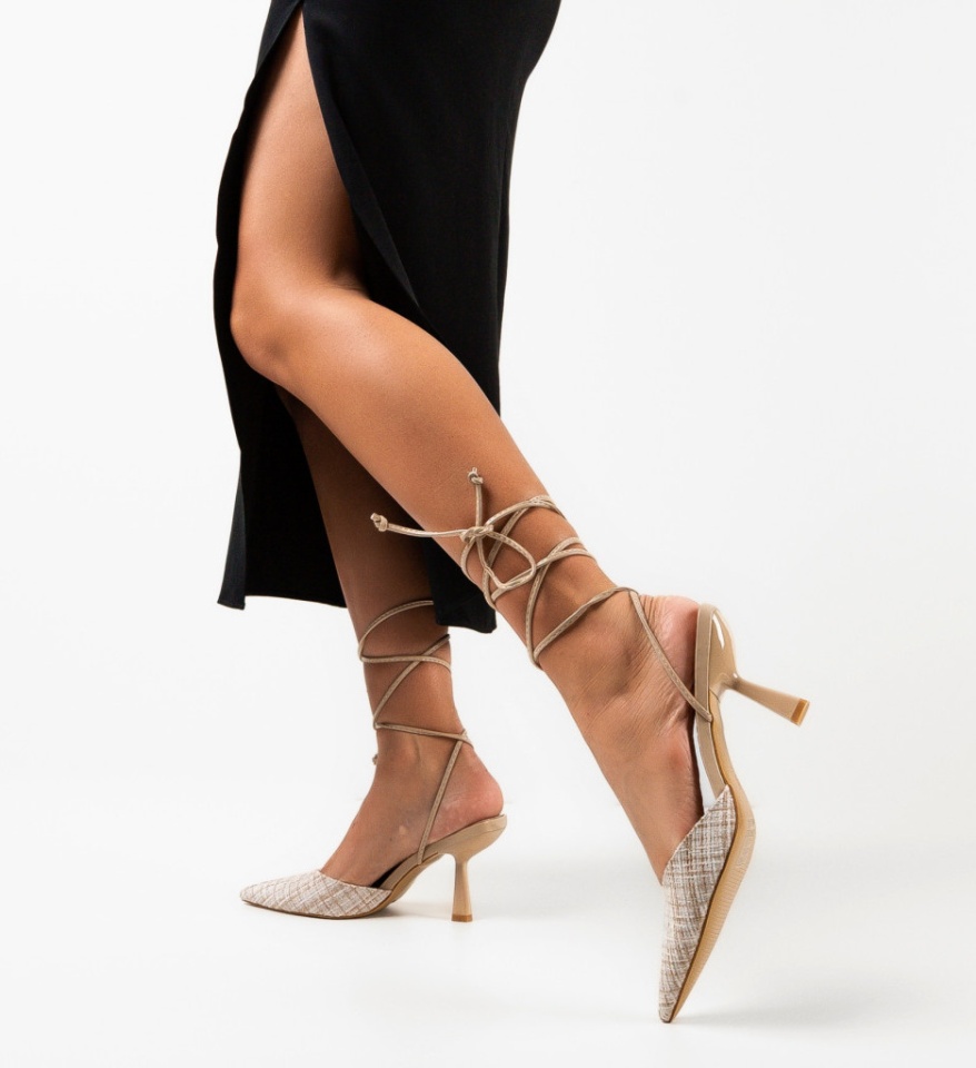 Pantofi dama Steele Bej - Img 6