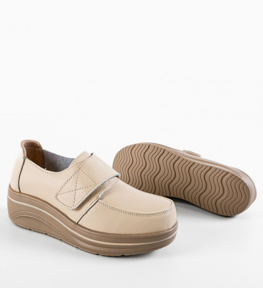 Pantofi Sport Hausberg Bej 2 - Img 4