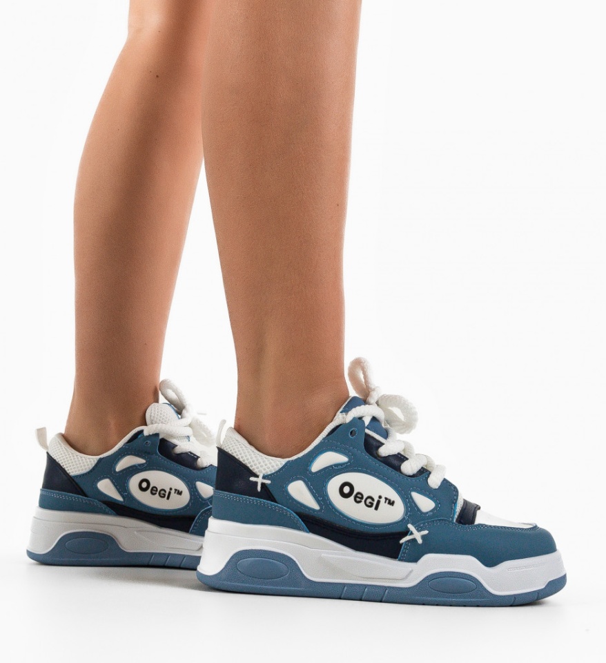 Pantofi sport Scarl Albastri - Img 6