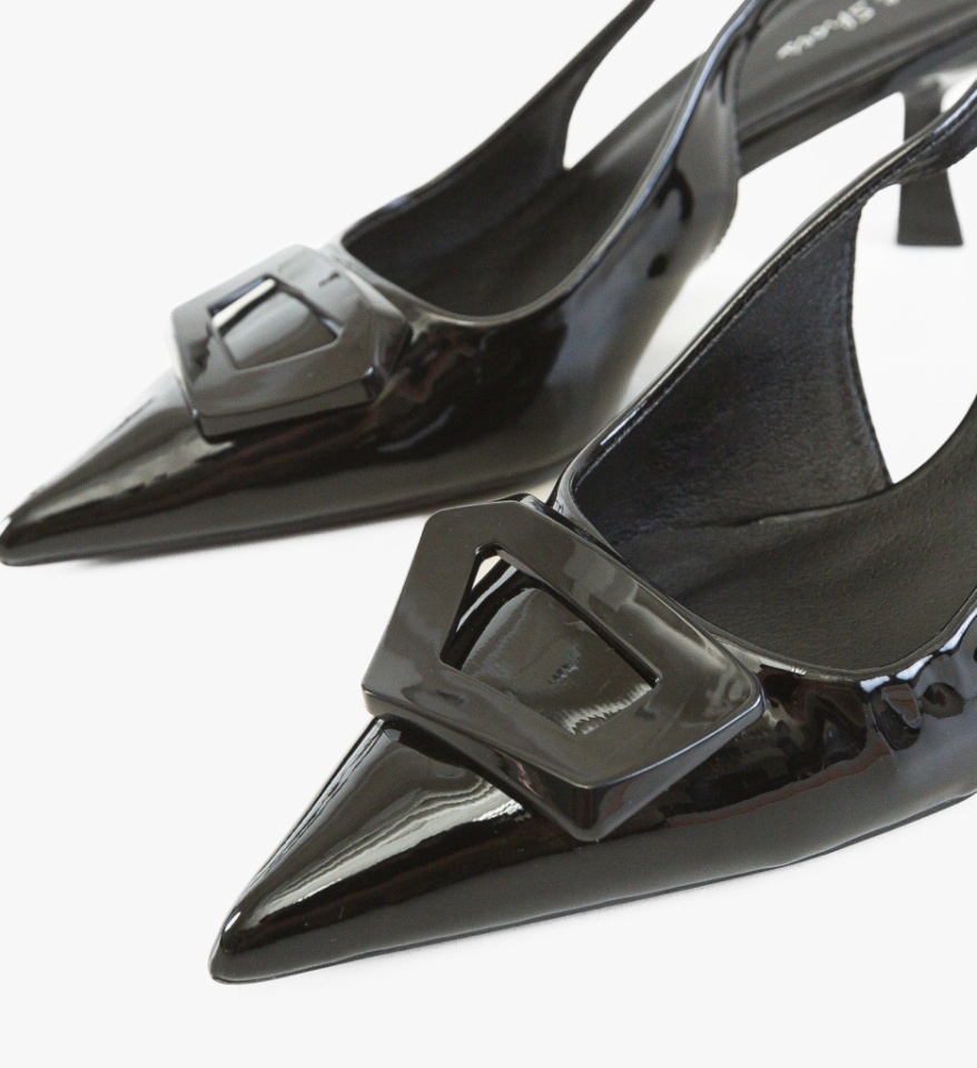 Pantofi stiletto dama Amoic Negri - Img 4