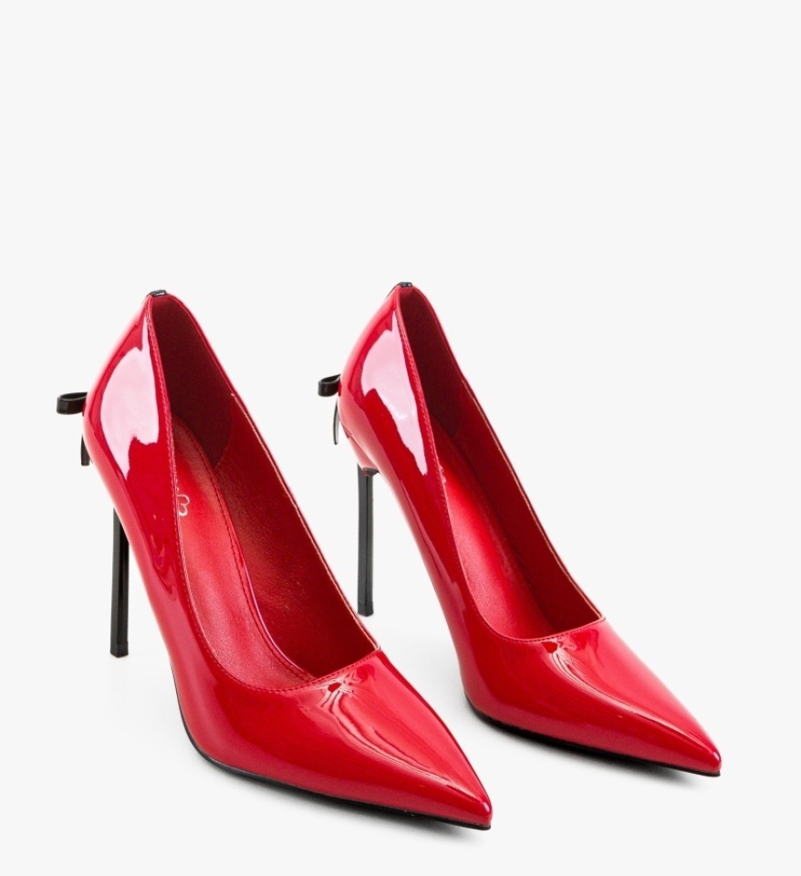 Pantofi stiletto dama Dundy Rosii - Img 2