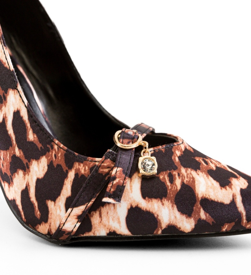 Pantofi stiletto dama Katie Animal Print - Img 2