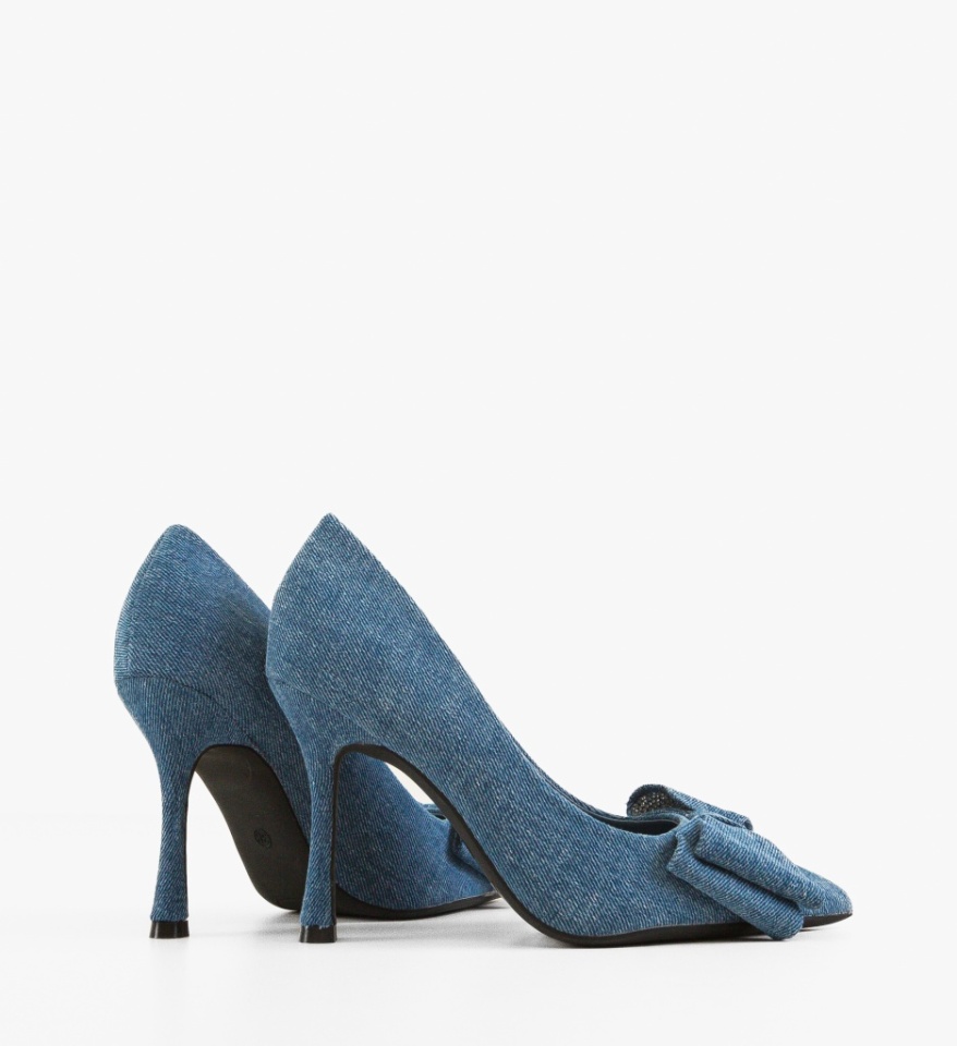 Pantofi stiletto dama Lester Albastri - Img 4