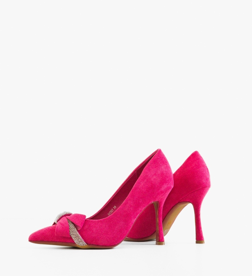 Pantofi stiletto dama Subhaa Fuchsia - Img 3