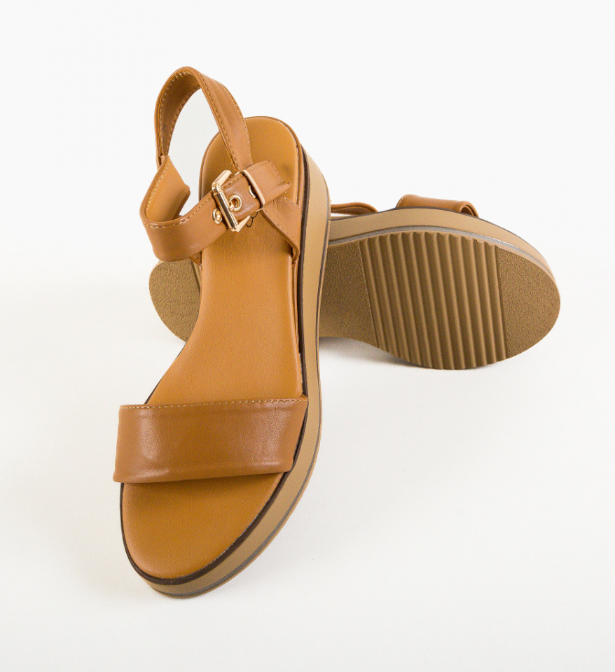 Platforme dama Cairoma Camel - Img 4