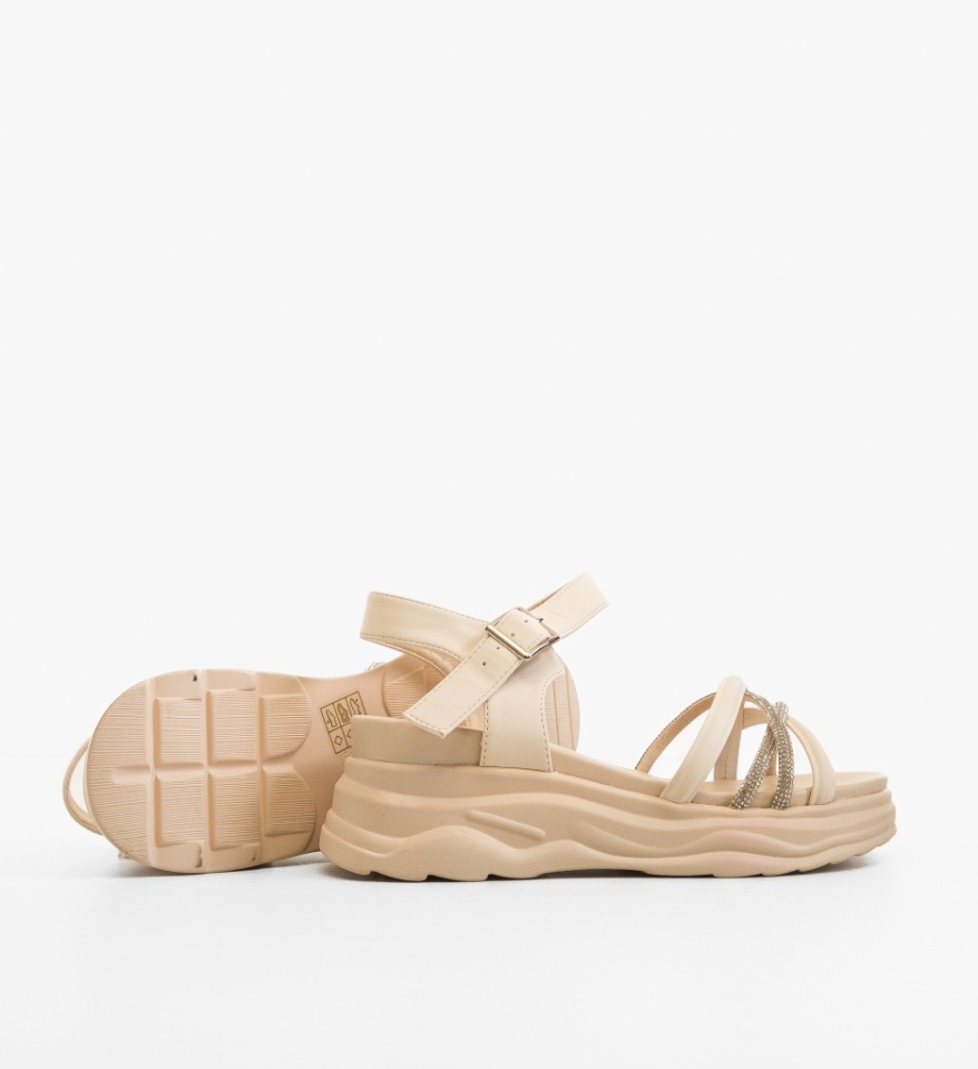 Platforme dama Jalke Bej - Img 3