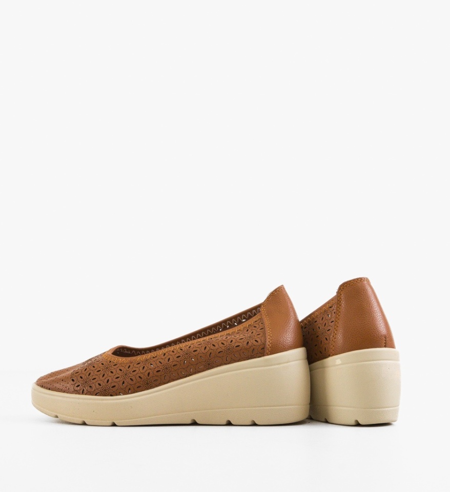 Platforme dama Kamiz Camel - Img 2