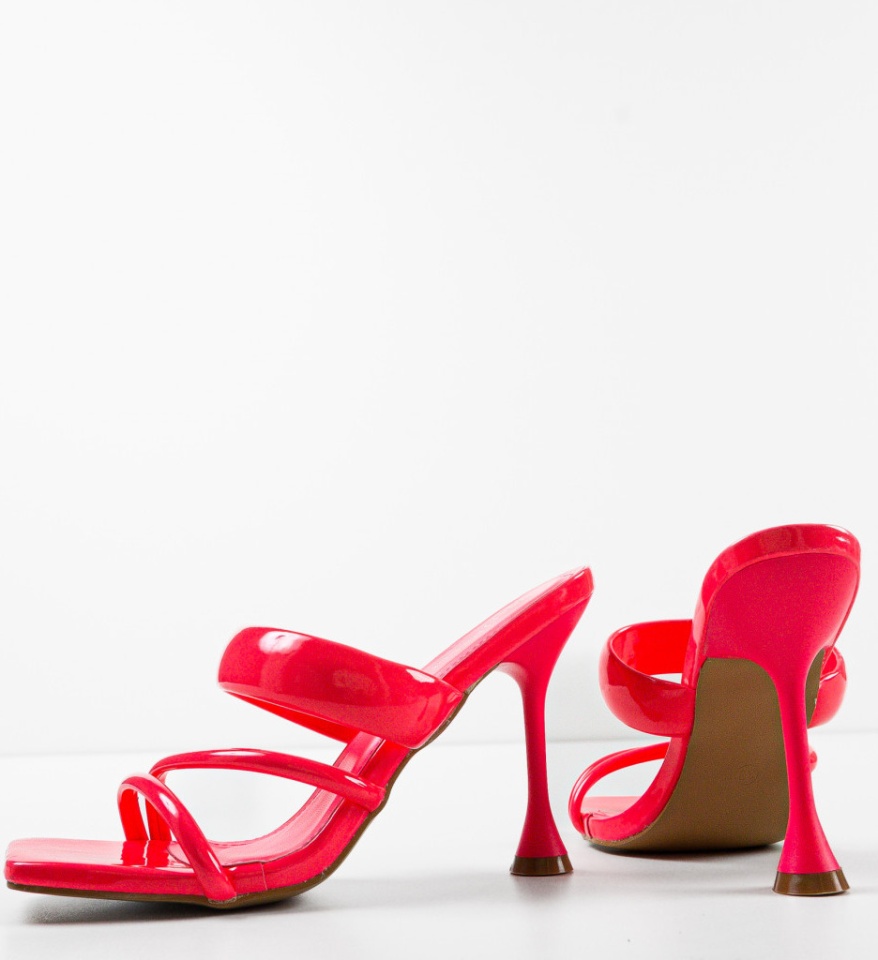 Saboti cu toc Serena Fuchsia - Img 10