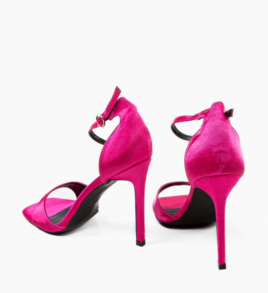 Sandale cu toc Momoko Fuchsia - Img 4