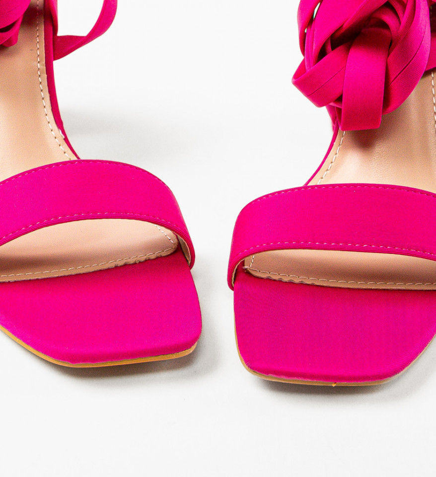 Sandale cu toc Photine Fuchsia - Img 3