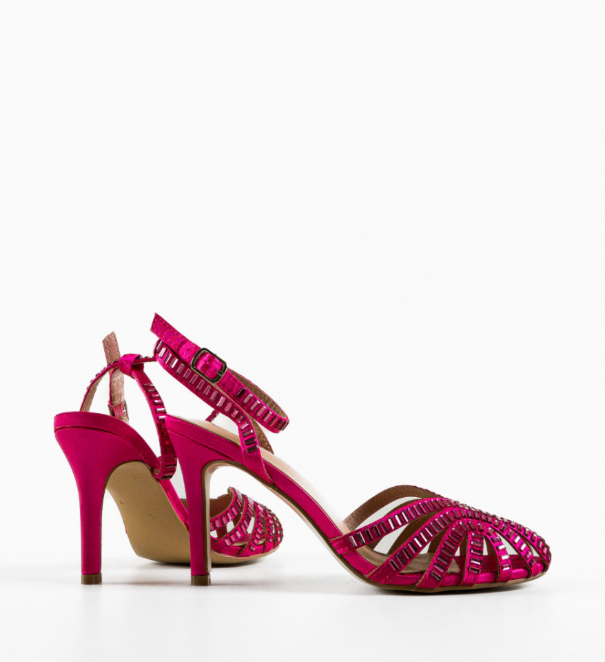 Sandale cu toc Ramire Fuchsia - Img 2