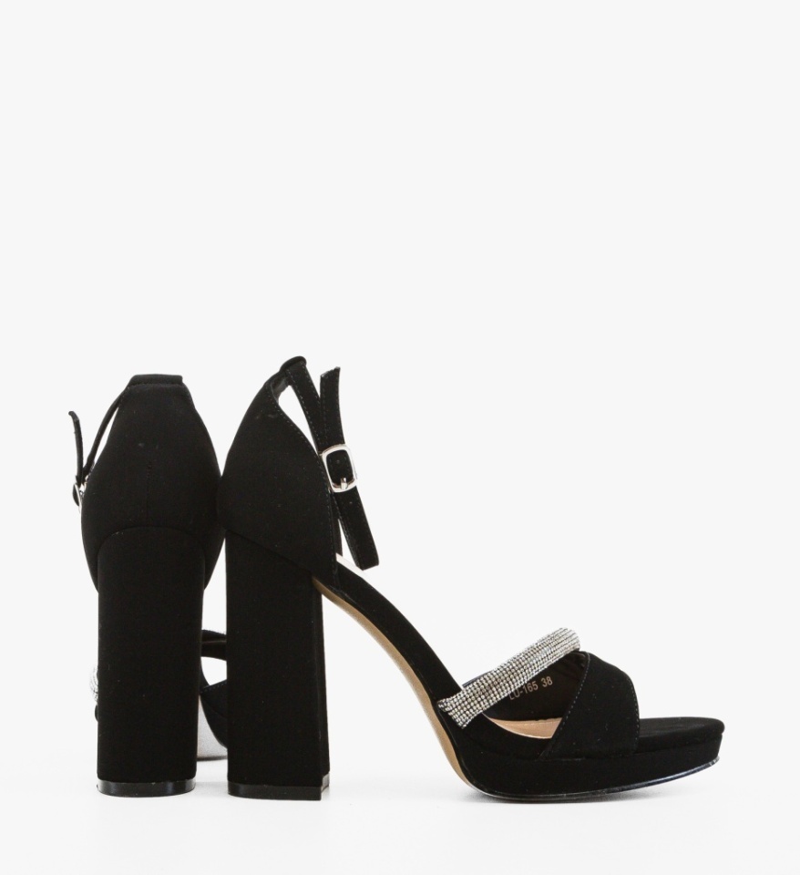 Sandale cu toc Rutyna Negre - Img 2