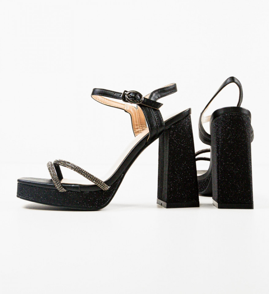 Sandale dama Patches Negre - Img 2