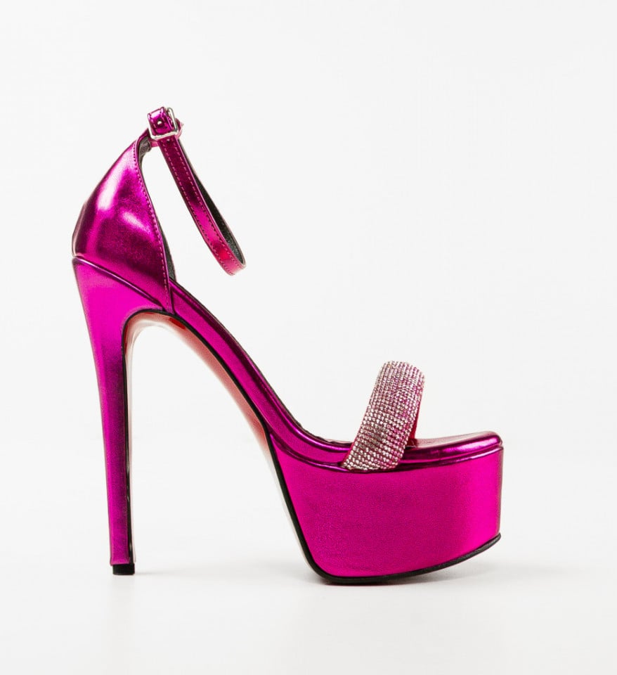 Sandale dama Piniala Fuchsia
