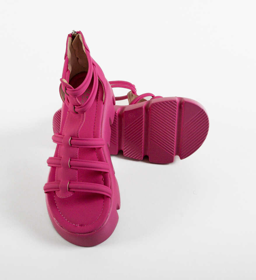Sandale dama Rabat Fuchsia - Img 3