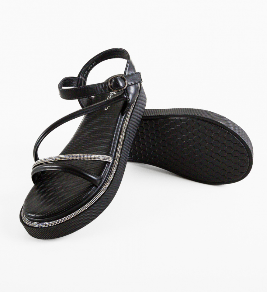 Sandale dama Repzik Negre - Img 2