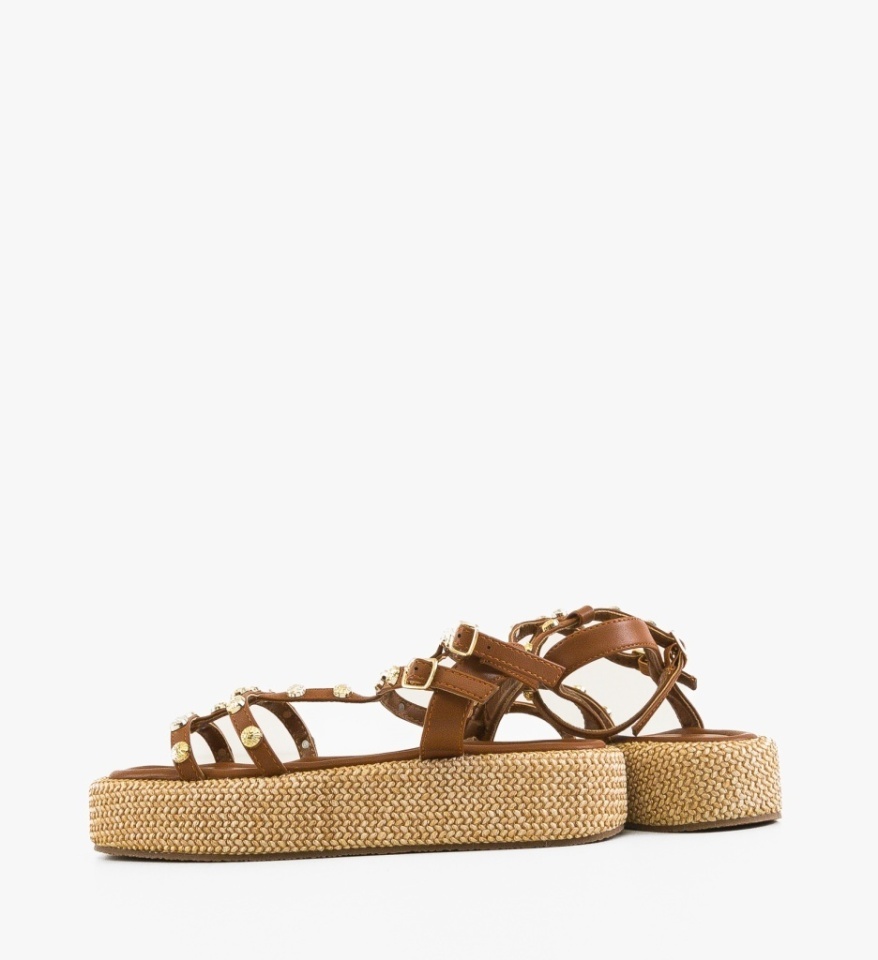 Sandale dama Straw Camel - Img 3