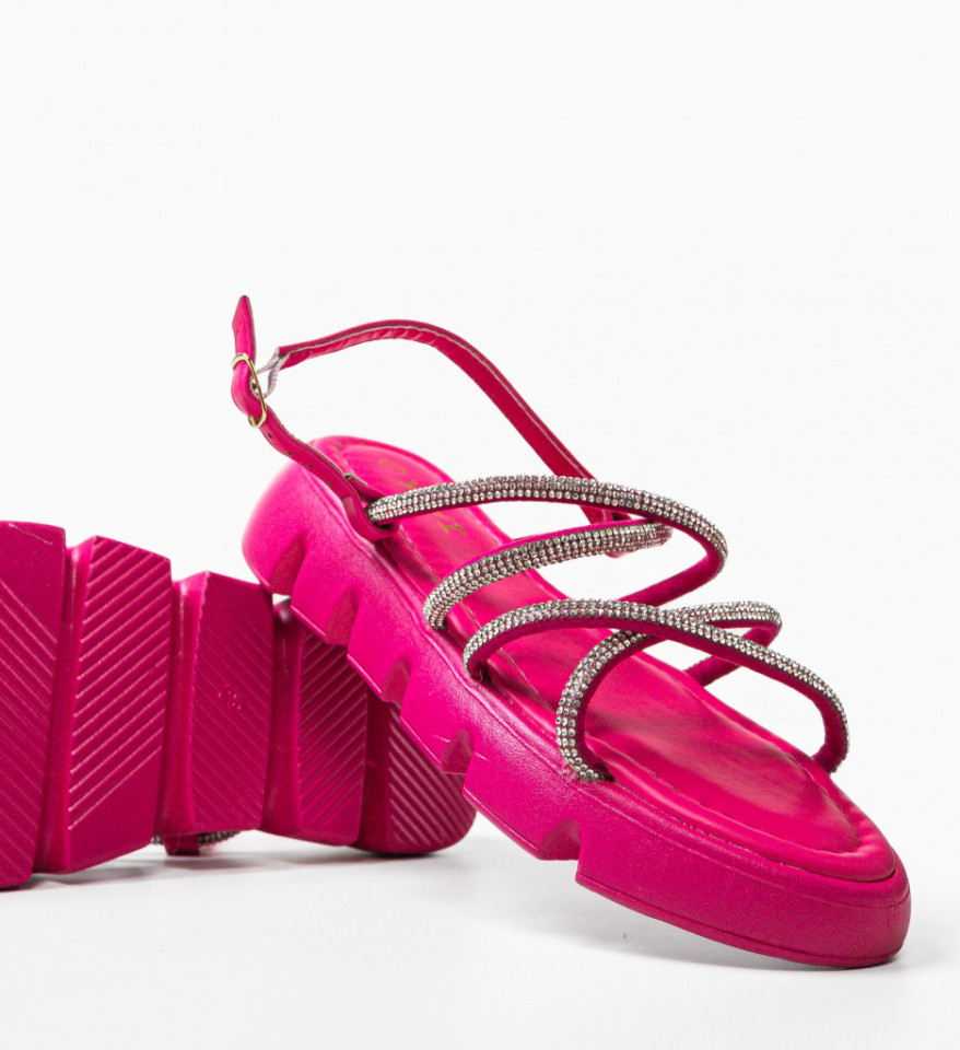 Sandale dama Teysty Fuchsia - Img 4