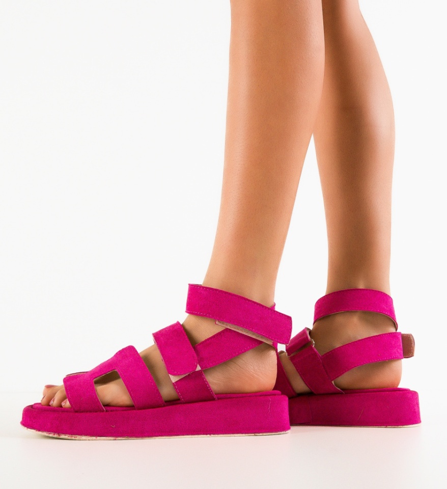 Sandale dama Vardan Fuchsia - Img 4