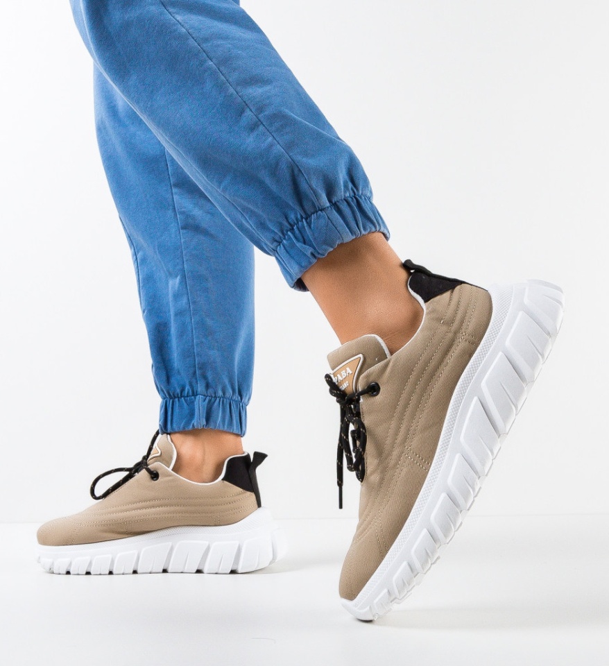Sneakers dama Aviana Khaki - Img 5
