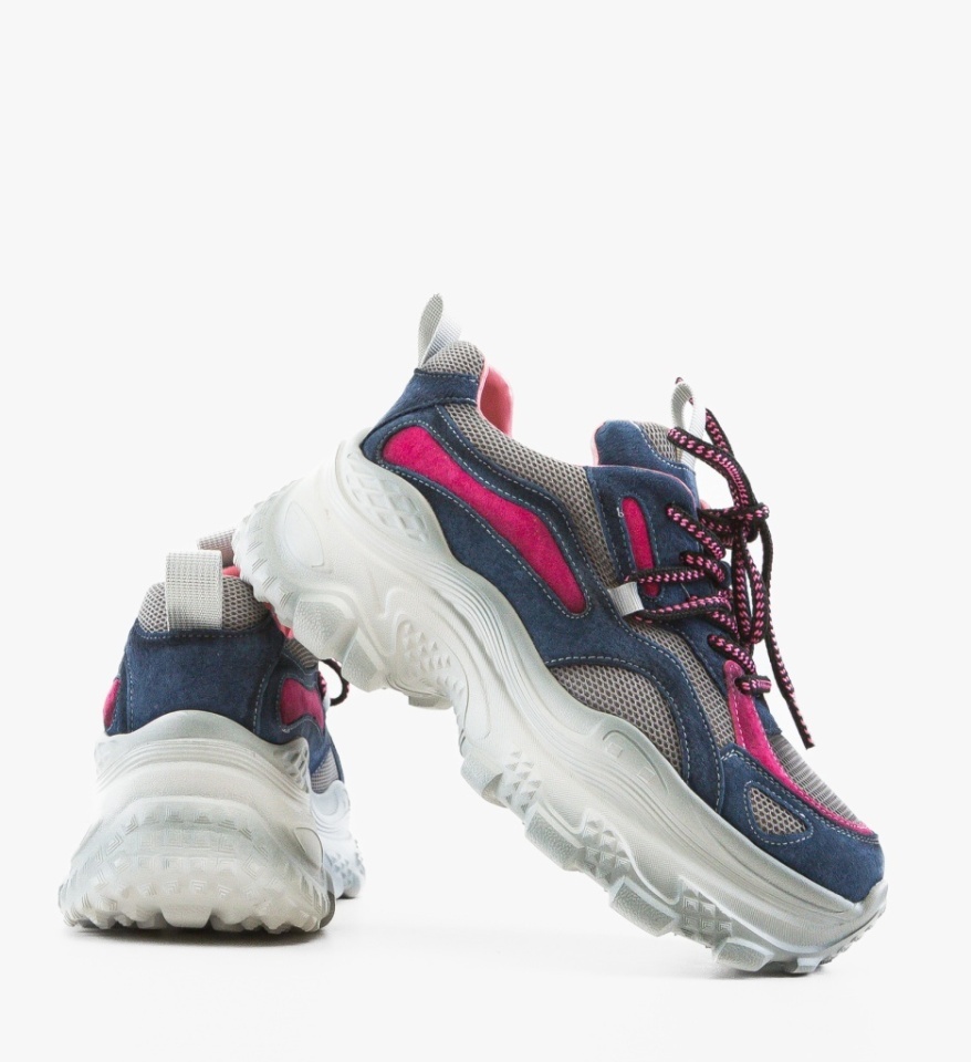 Sneakers dama Clover Albastri - Img 3