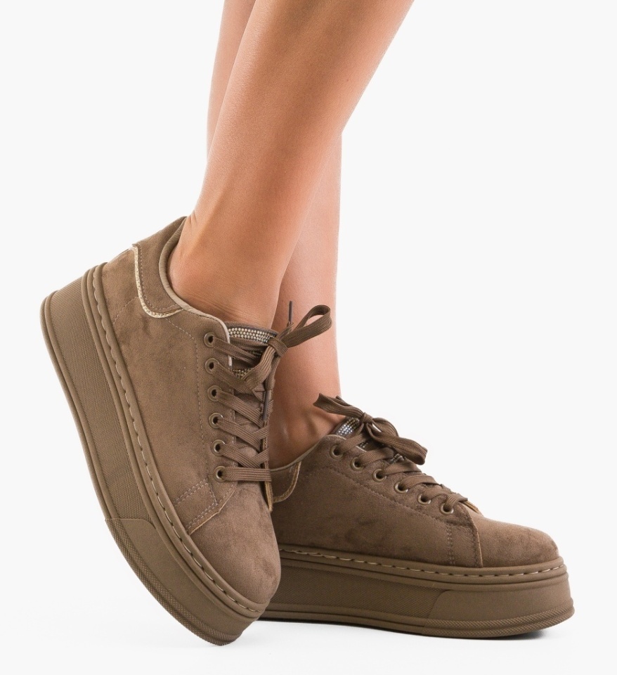 Sneakers dama Fagga Khaki - Img 4