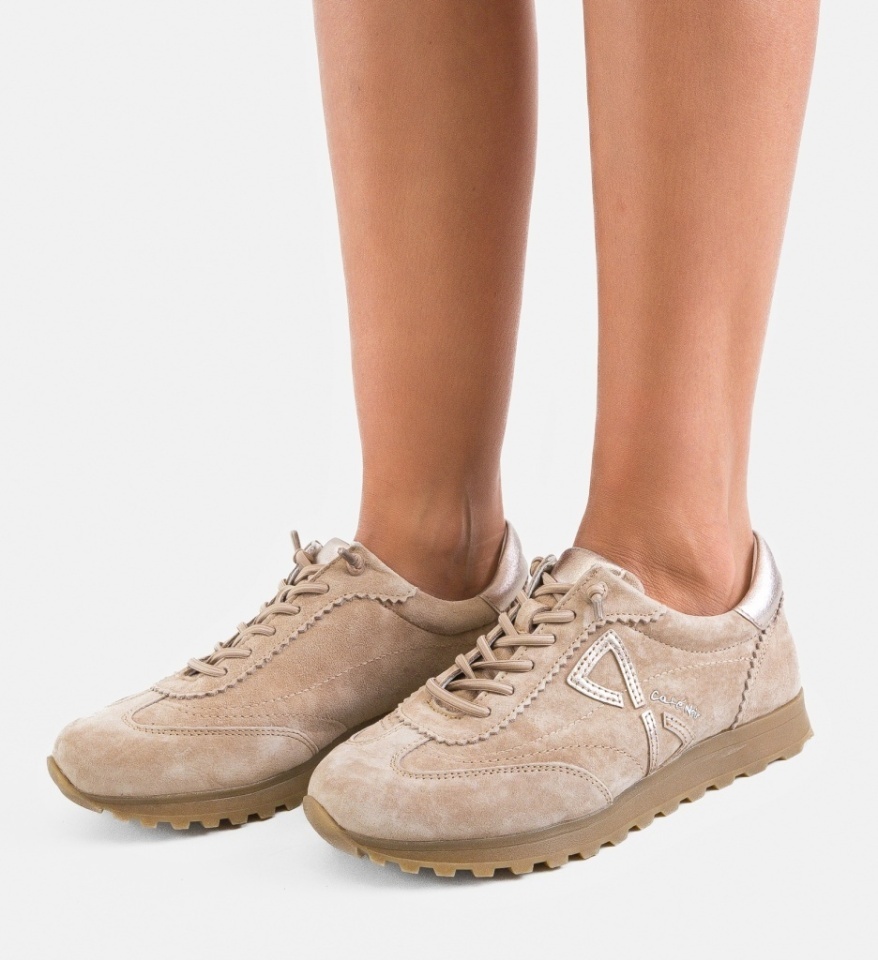 Sneakers dama Fanis Khaki - Img 6