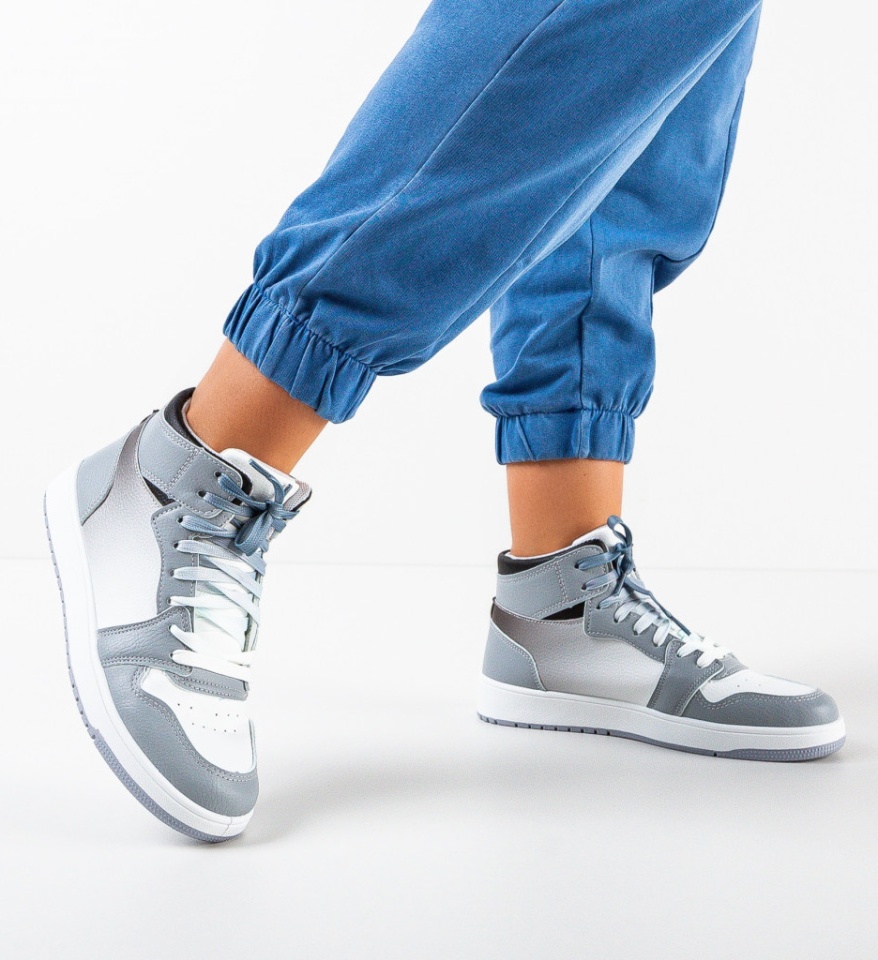 Sneakers dama Galvan Gri - Img 6
