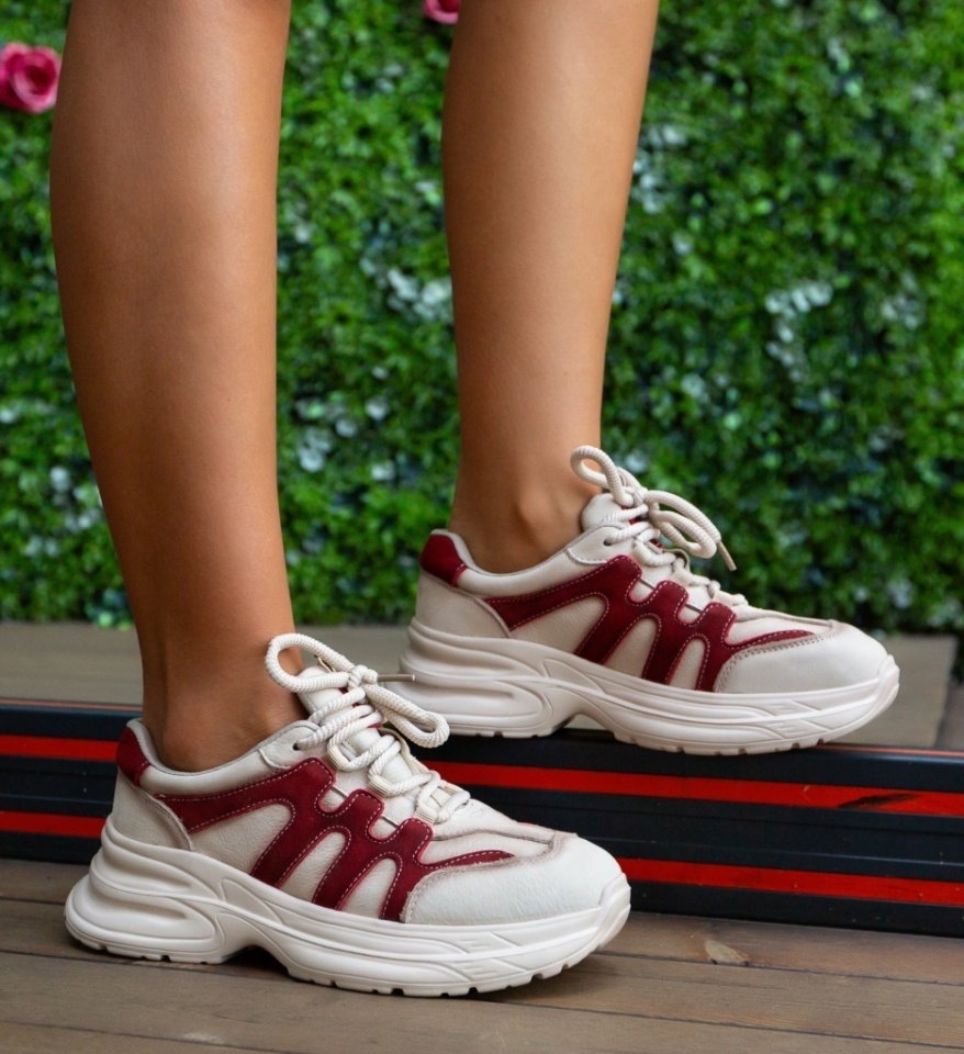 Sneakers dama Iman Bej 3 - Img 4