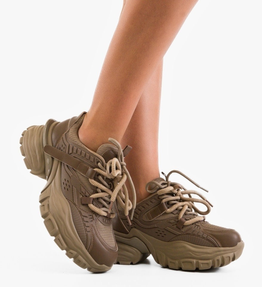 Sneakers dama Javyer Khaki - Img 5