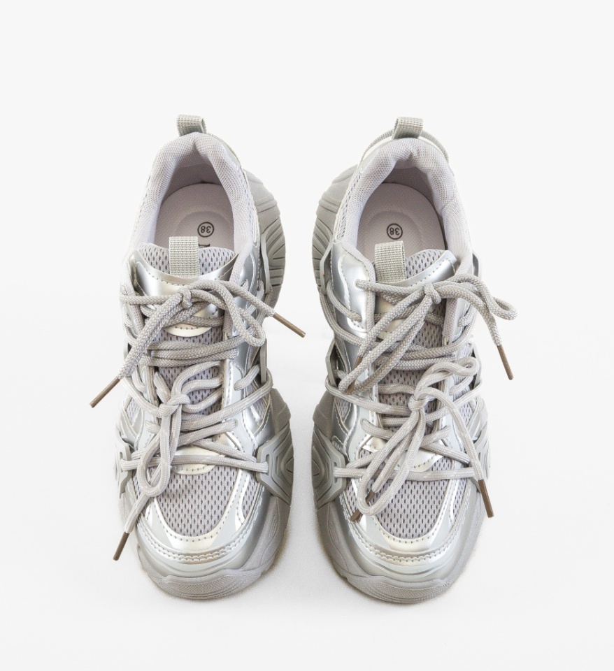 Sneakers dama Joao Argintii - Img 3
