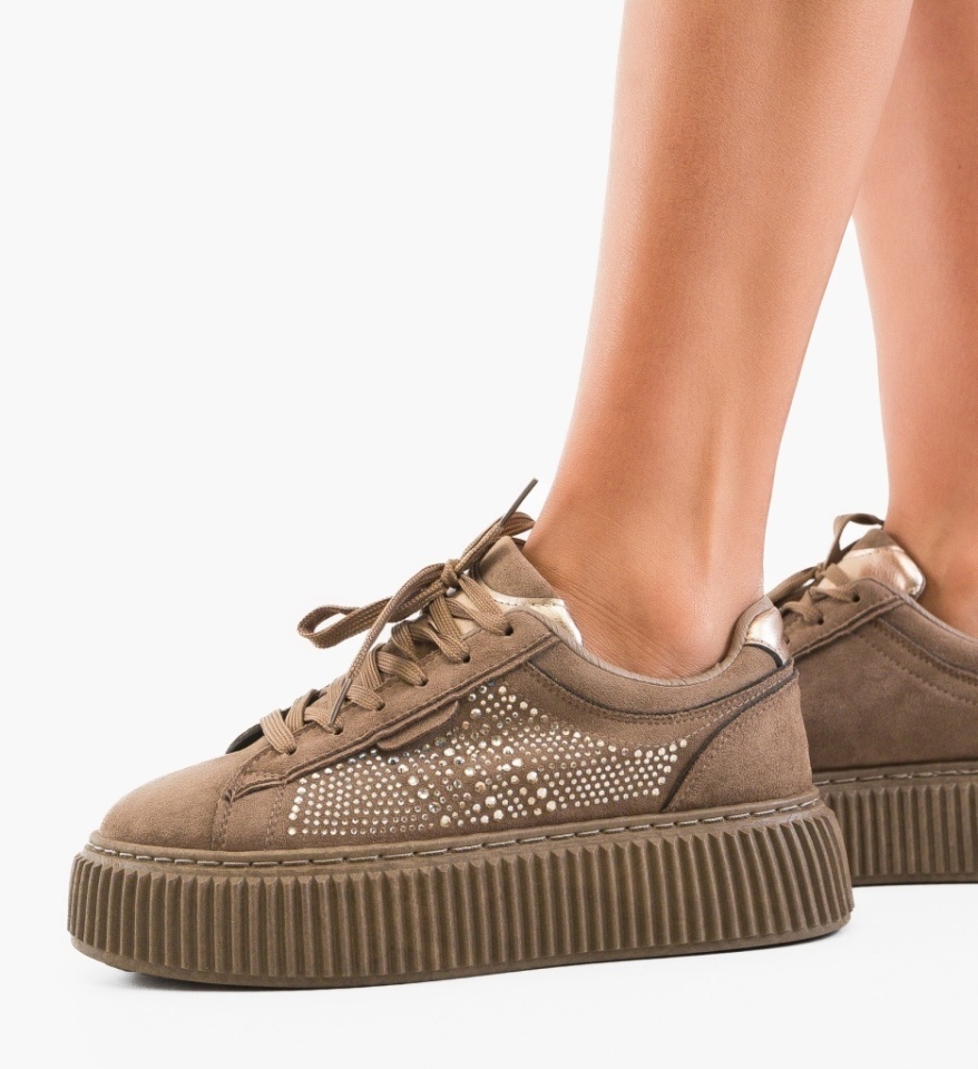 Sneakers dama Kare Khaki - Img 6