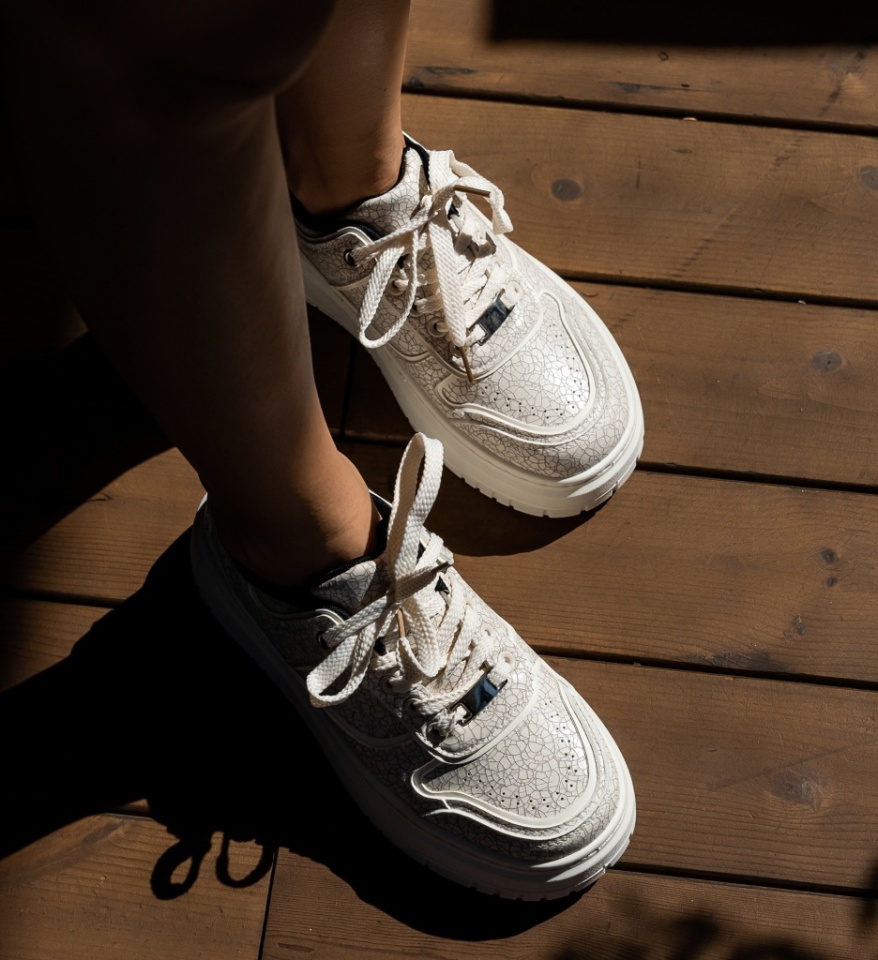 Sneakers dama Kline Bej 2 - Img 6