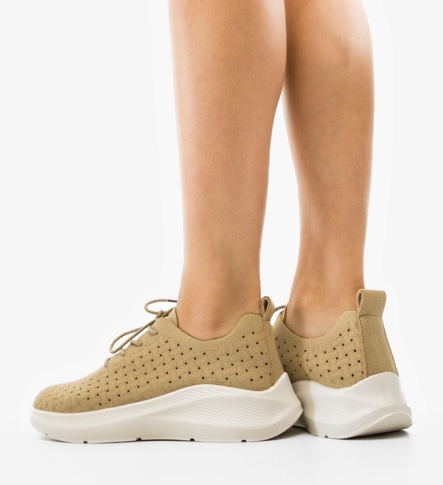 Sneakers dama Lau Khaki - Img 3