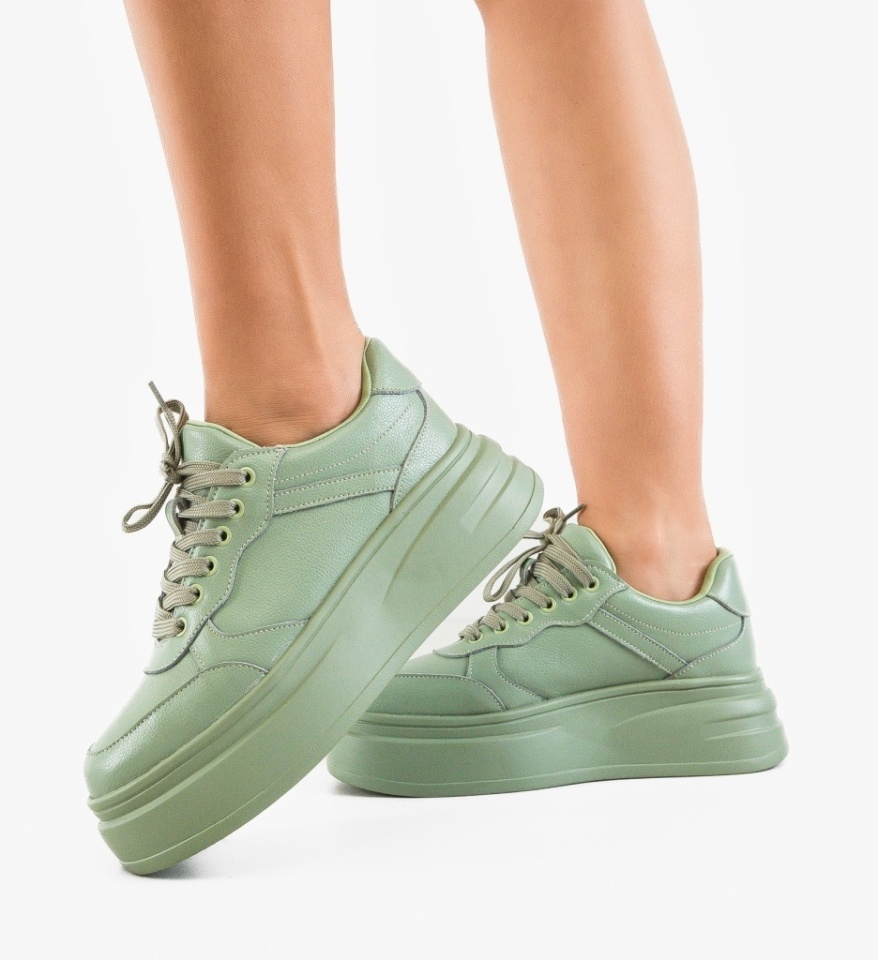 Sneakers dama Momda Verzi - Img 3