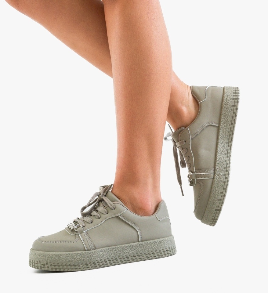 Sneakers dama Myrga Gri - Img 3