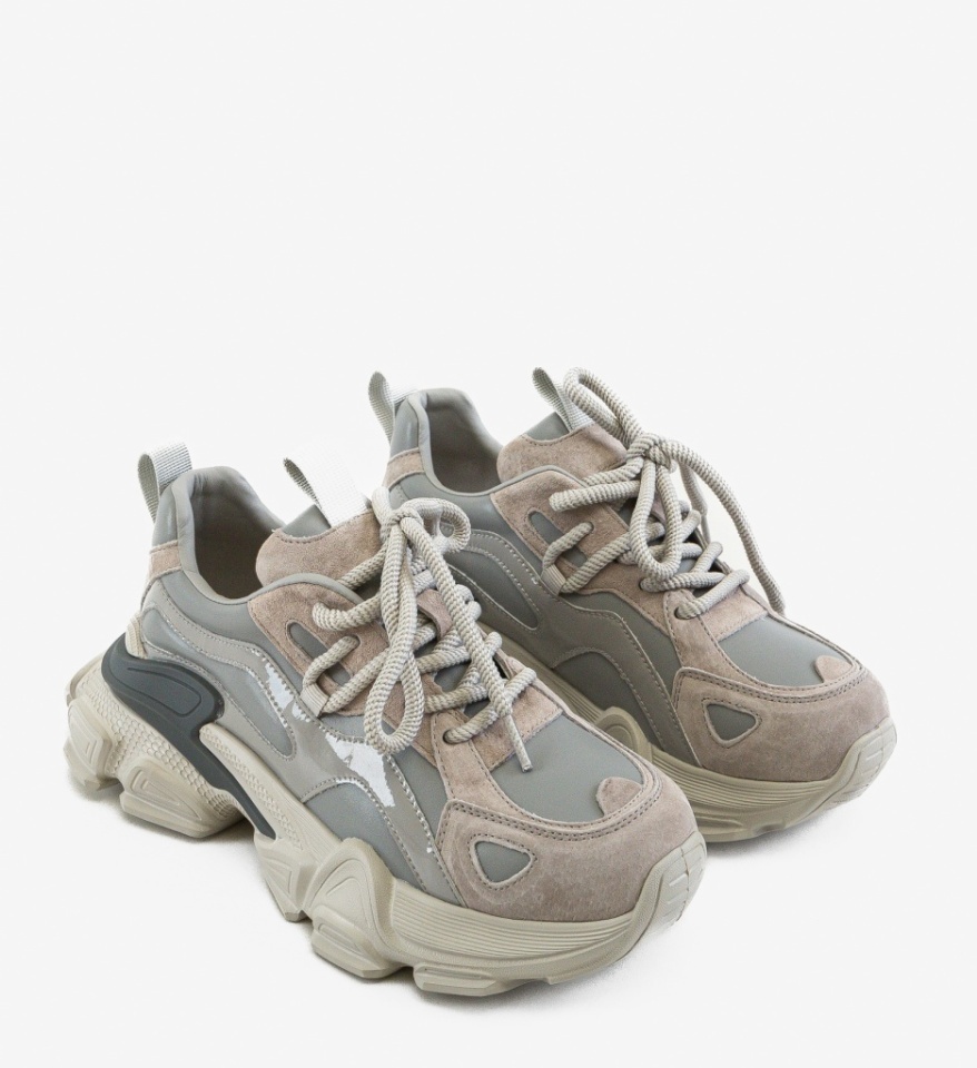 Sneakers dama Noryha Gri - Img 3