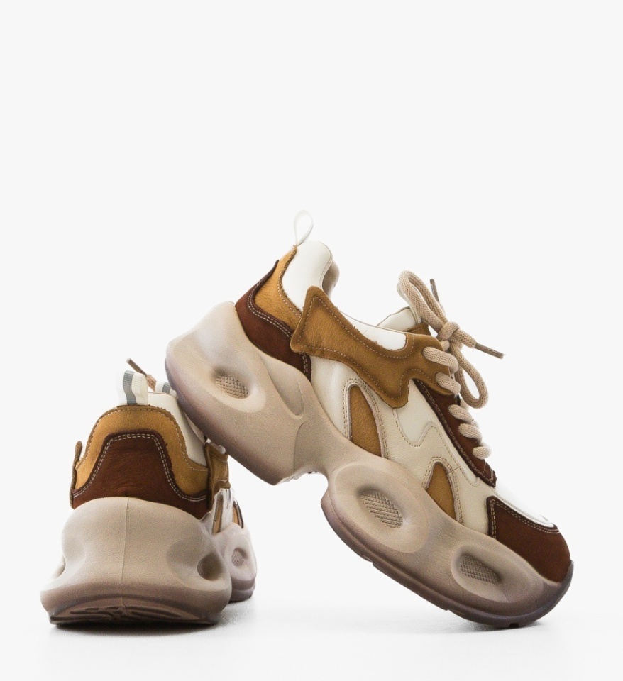 Sneakers dama Topaz Bej 2 - Img 3