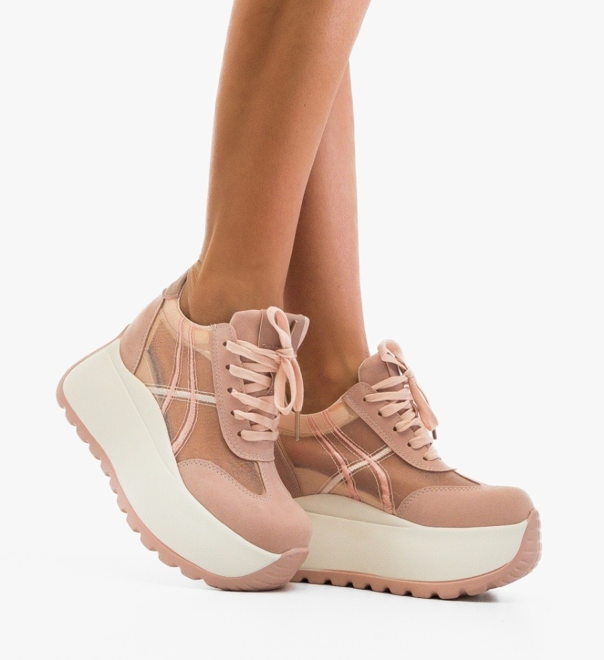 Sneakers dama Torina Roz - Img 6
