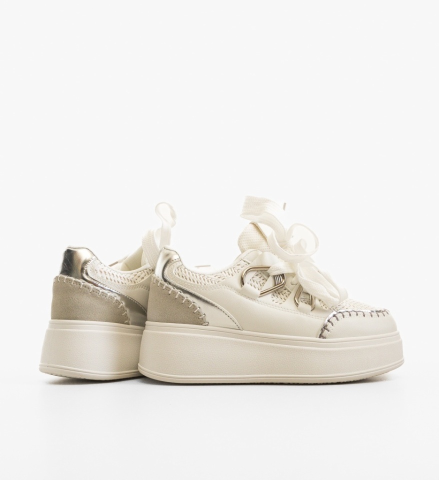 Sneakers dama Verana Argintii - Img 2