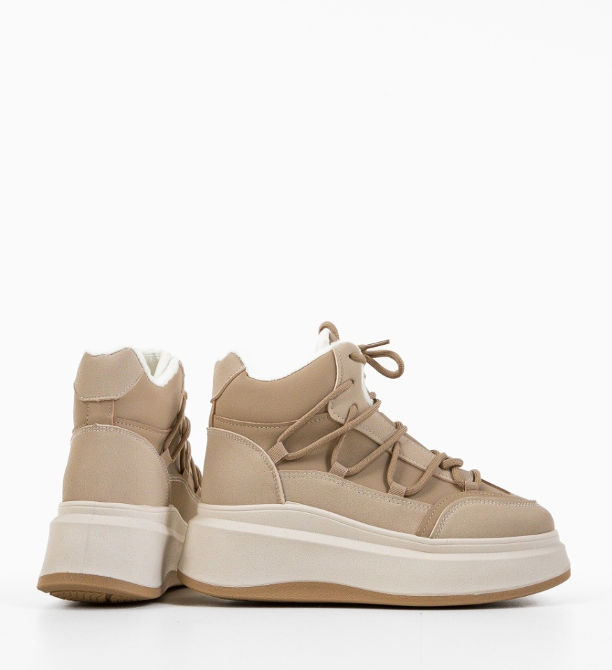 Sneakers dama Voldus Bej - Img 2