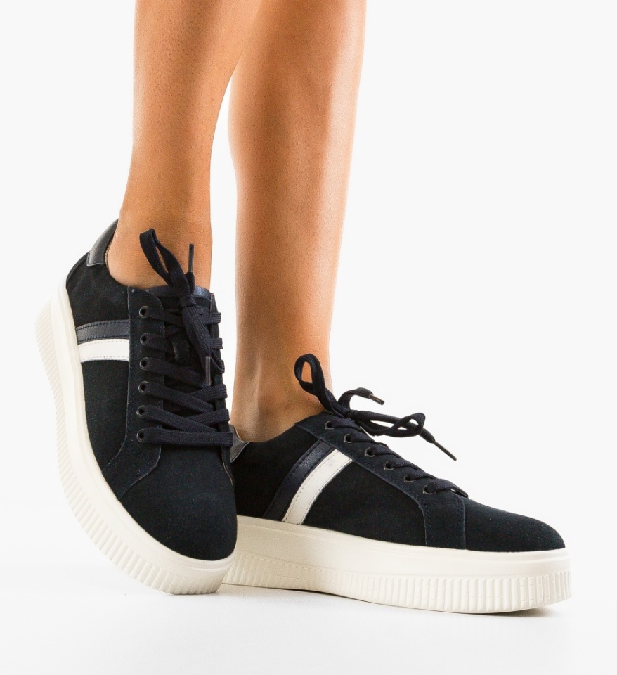 Sneakers dama Wansa Bleumarin - Img 7