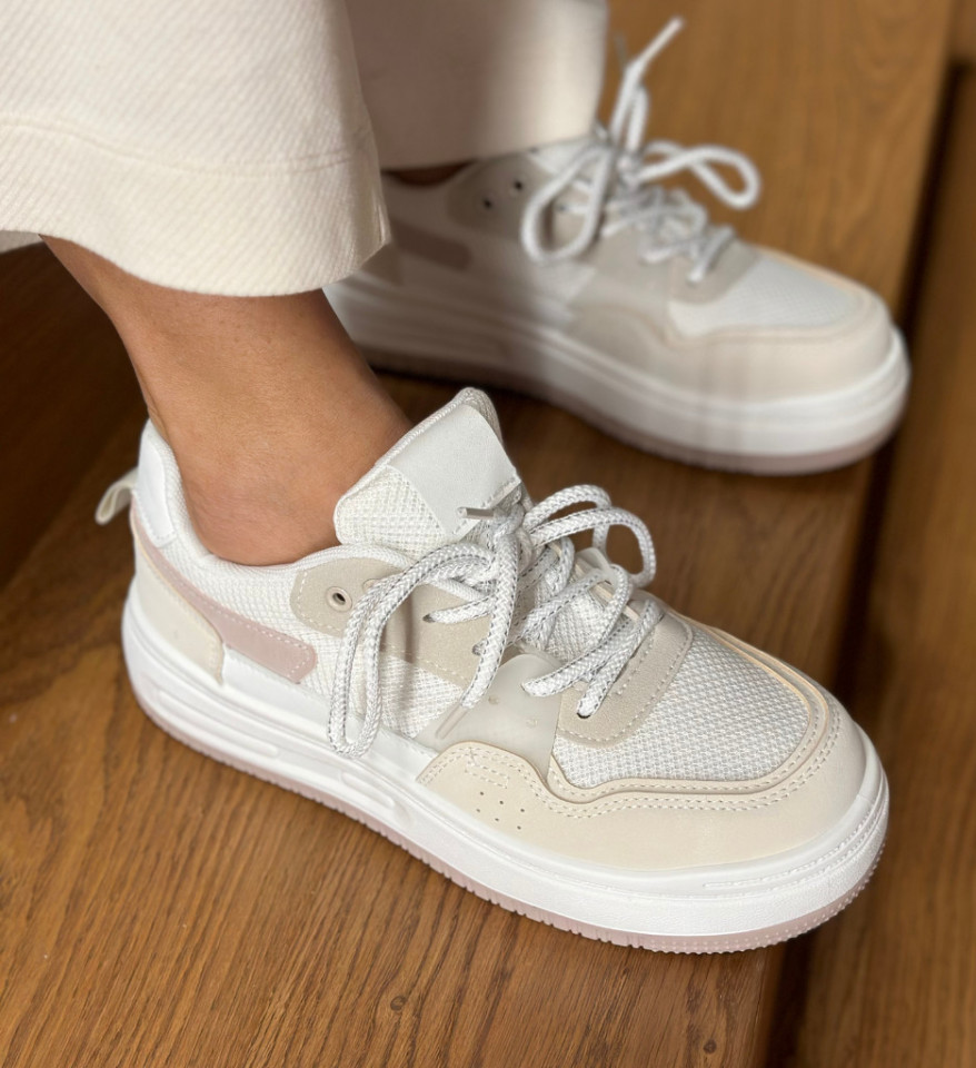 Sneakers dama Yijun Bej 2 - Img 2