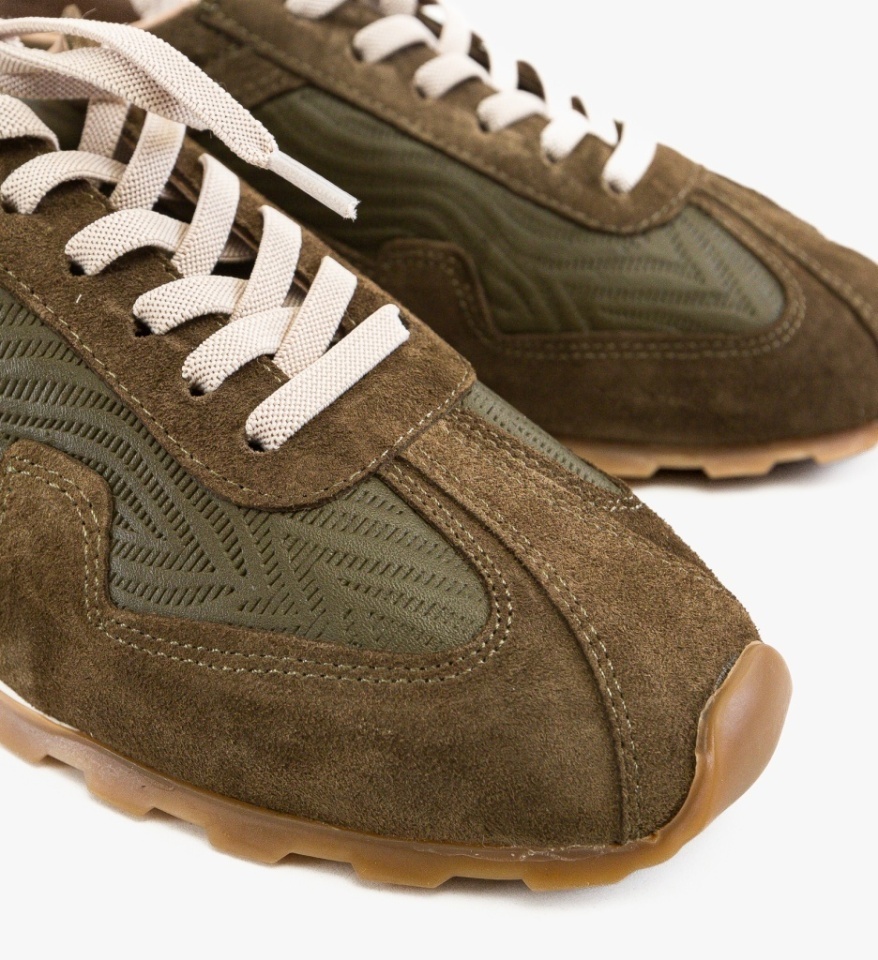 Sneakersi dama dama Leos Khaki - Img 2