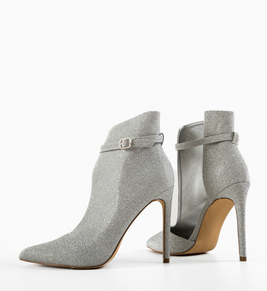 Botine dama Fleur Argintii - Img 2