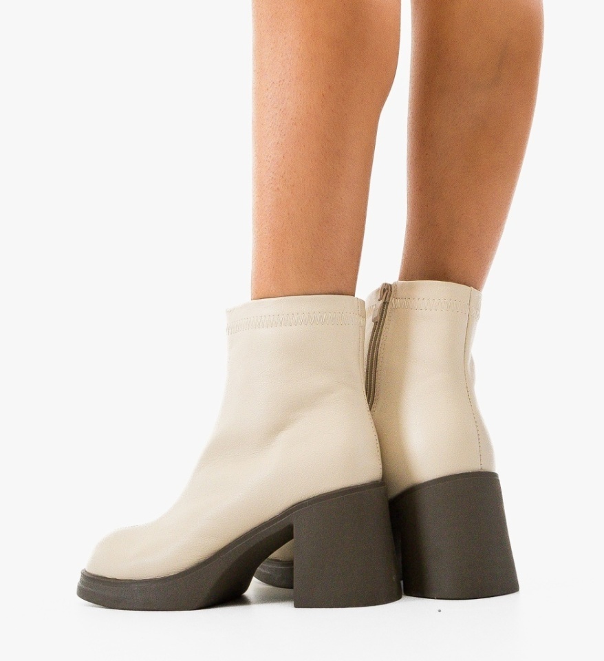 Botine dama Tafta Bej - Img 6
