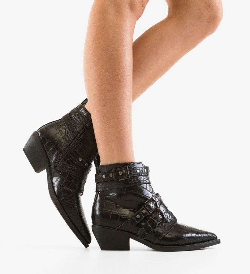 Botine dama Uzoma Negre - Img 6